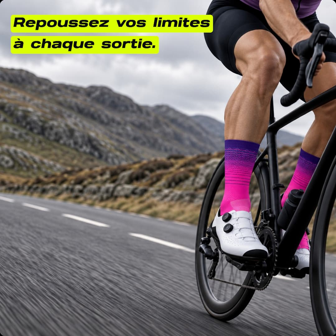 Chaussettes compressives de cyclisme IMPULSOCKS v3.0 PRO